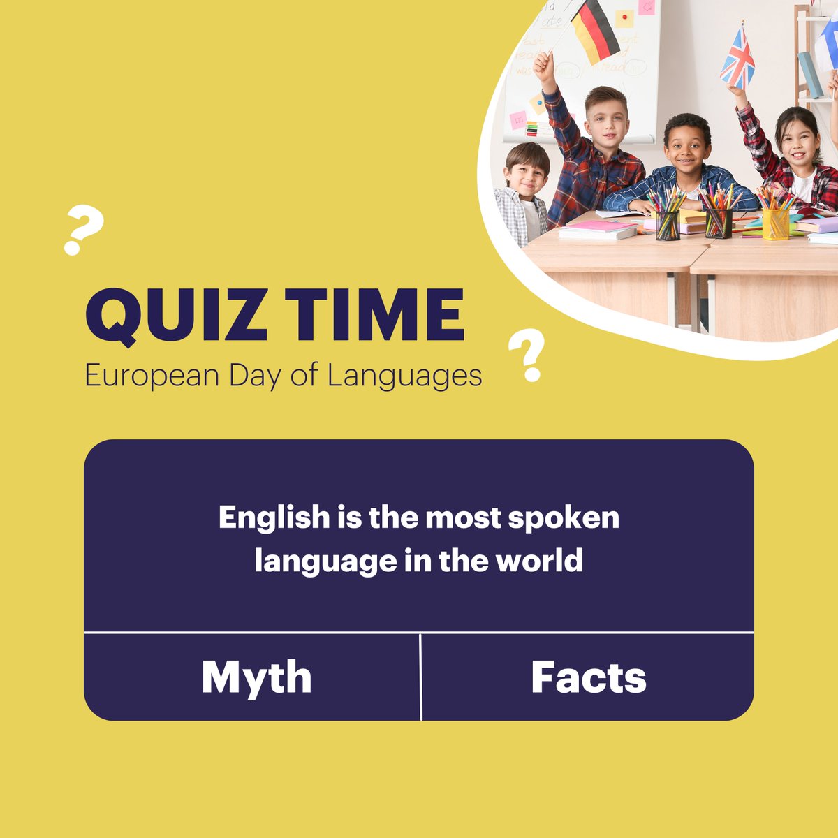 Do you know which languages are written from right to left? Or what does "Namaste" mean?👨‍🏫 📝

In honor of the European Day of Languages, we invite you to check how much you know about different languages around the world🌍

Take the 10-question quiz here: bit.ly/3BOHliy