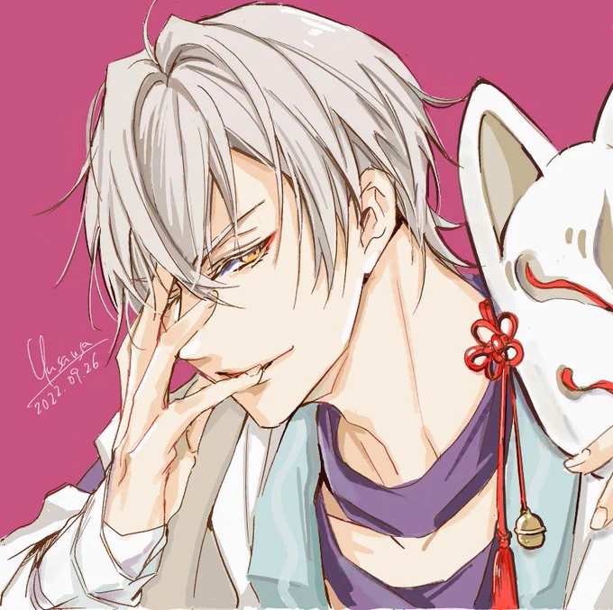 #永遠に消えない光を貴方に光秀誕生祭2022素敵タグが出来てたので早速お借りしましたあと1週間素敵な光秀さんが沢山拝めるの楽しみです 
