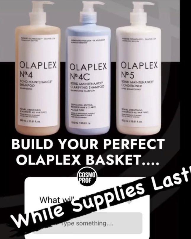 cosmoprof6594's tweet photo. 🎉🎉🎉ANNOUNCING📣📣📣 @cosmoprof6594 
OLAPLEX SALE~ MON 9/26-TUES 9/27💥💥 AND Color the World Tickets are 10% OFF W/purchase of any OLAPLEX these 2 days‼️
OPEN TODAYYY MONDAY &amp; TUESDAY 8:00am~6:00pm 
OLAPLEX SALE FIRST TIME EVER!!😉  
CALL IT IN! 860-4960615 or 860-4960515 https://t.co/aWwhcDdaU6