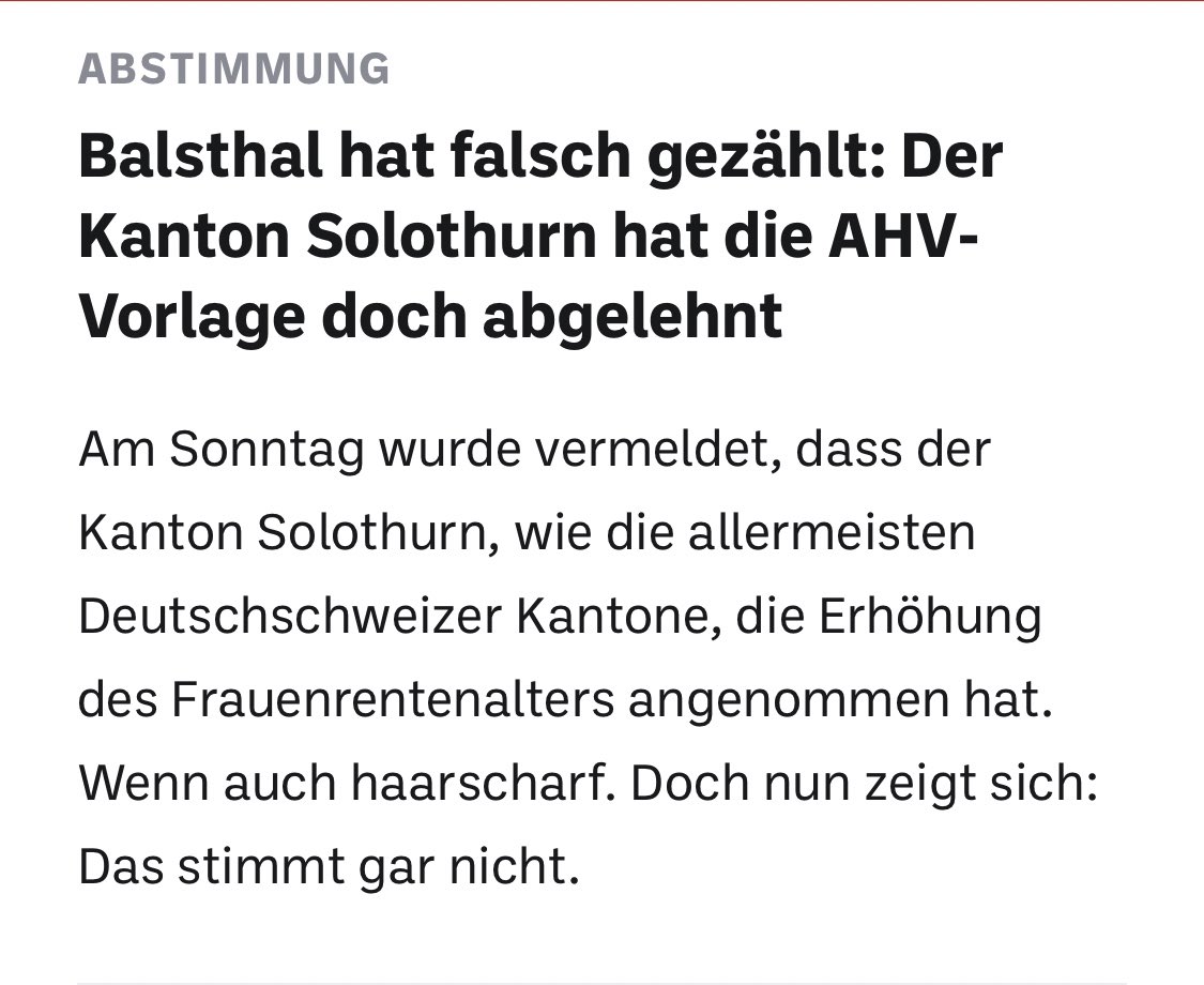 Heiterweiter66's tweet photo. Zum Glück wurde nur in #Balsthal falsch gezählt 🤡 #AHV21NEIN #abst22 #AHV21 - vermutlich waren da alte (weisse) Herren mit ü CHF 9000.—/Mt. im Wahl- und Abstimmungsbüro at work 😆 👇 https://t.co/guStT283Gn