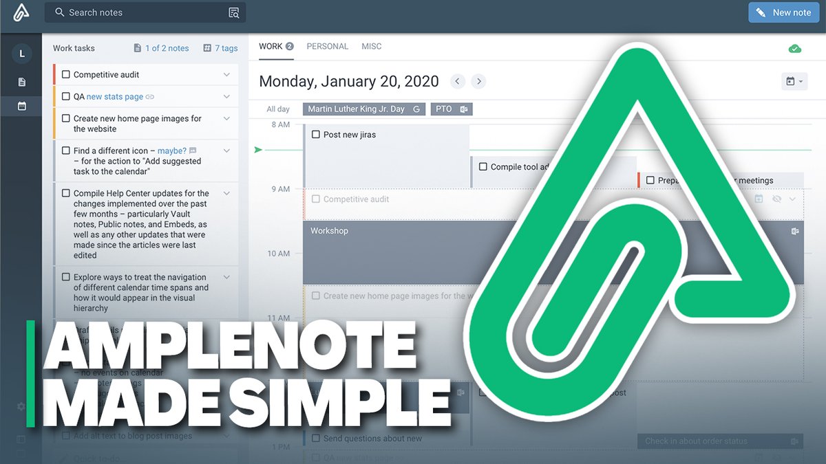 Exciting course launch! 🙌🏼 @ShuOmi3 and I have launched @Amplenote Made Simple - an ultimate guide to using tasks, notes and calendar inside Amplenote ⚡️ Get it today for launch price! ✅ tool-academy.teachable.com/p/amplenote-ma…