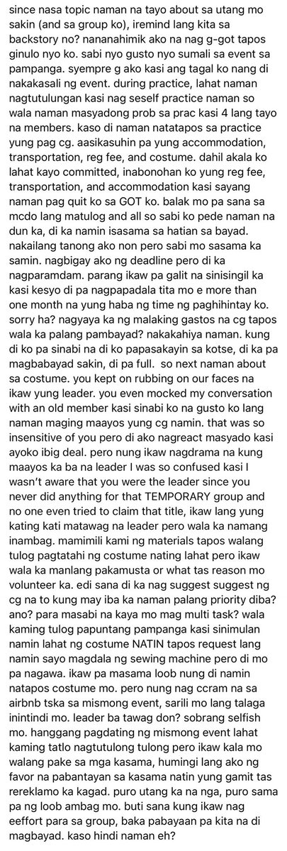 ririeberrie's tweet photo. stop giving clout to @bbangbielat. very irresponsible and selfish. it’s alright to go to events, but going to events and spending lots of money on different stuff even though you have so many debts is not okay. please pay your debts before you flex your expensive hobby here on — https://t.co/813F3MXNJm