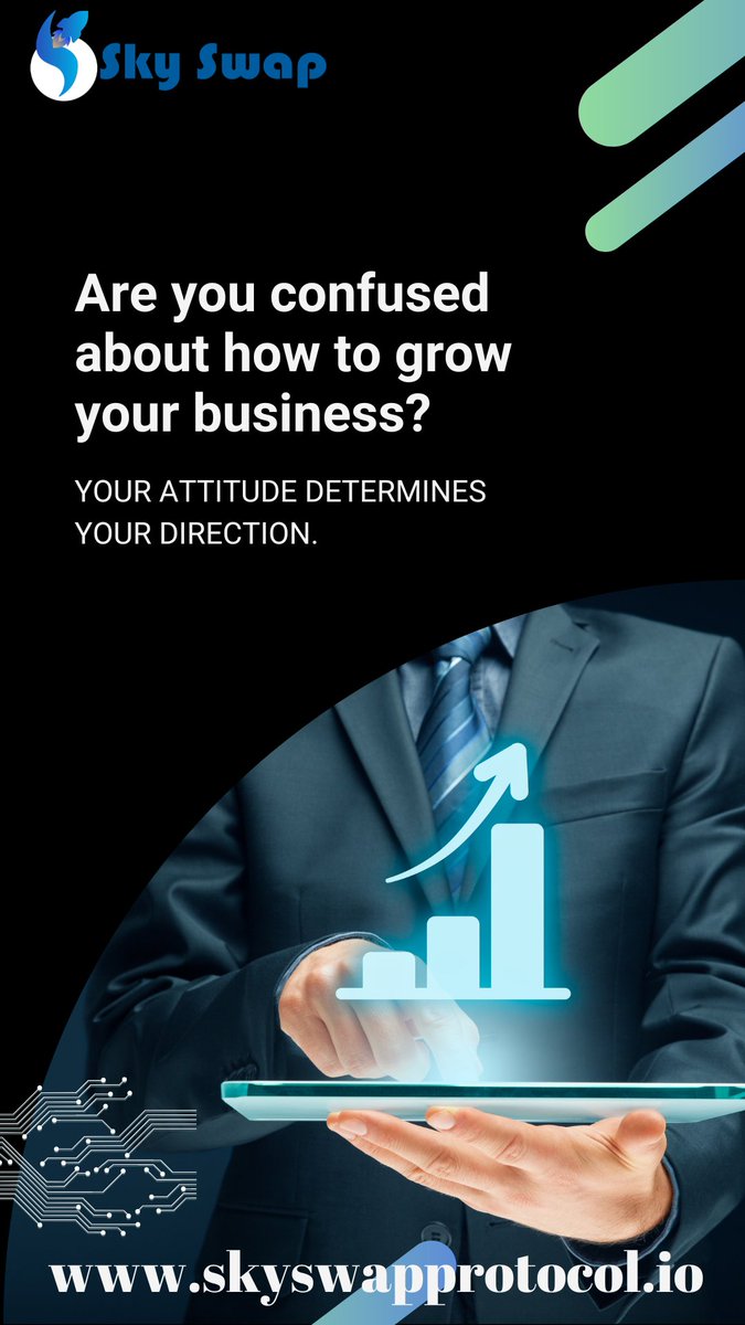 In order to be successful in any business, you need to have right attitude. The right attitude will direct you towards making right decisions, taking positive actions &amp; ultimately achieving successful outcomes for your organization. 

Visit us:-www.skyswapprotocol.io

#skyswap