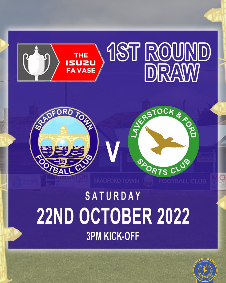 BradfordTownFC's tweet photo. We will host @Lavvyfc in the first round of the FA Vase!

#FAVase #BTFC #Bobcats https://t.co/AT2Nkku35L