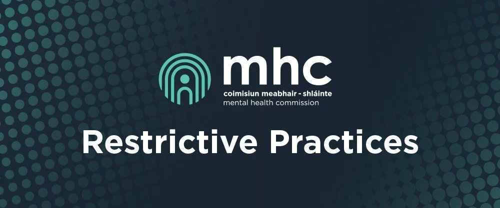 MHCIreland's tweet photo. The Revised Rules and Code of Practice for Restrictive Practices in Mental Health Settings &amp; the 2021 Activities Report for the Use of Restrictive Practices in Approved Centres launch takes place this Wednesday. 

🗓️Wed 28th Sept 🕙11am 
Registration🔗https://t.co/yWxV0AoiWf https://t.co/G65sAY51SA
