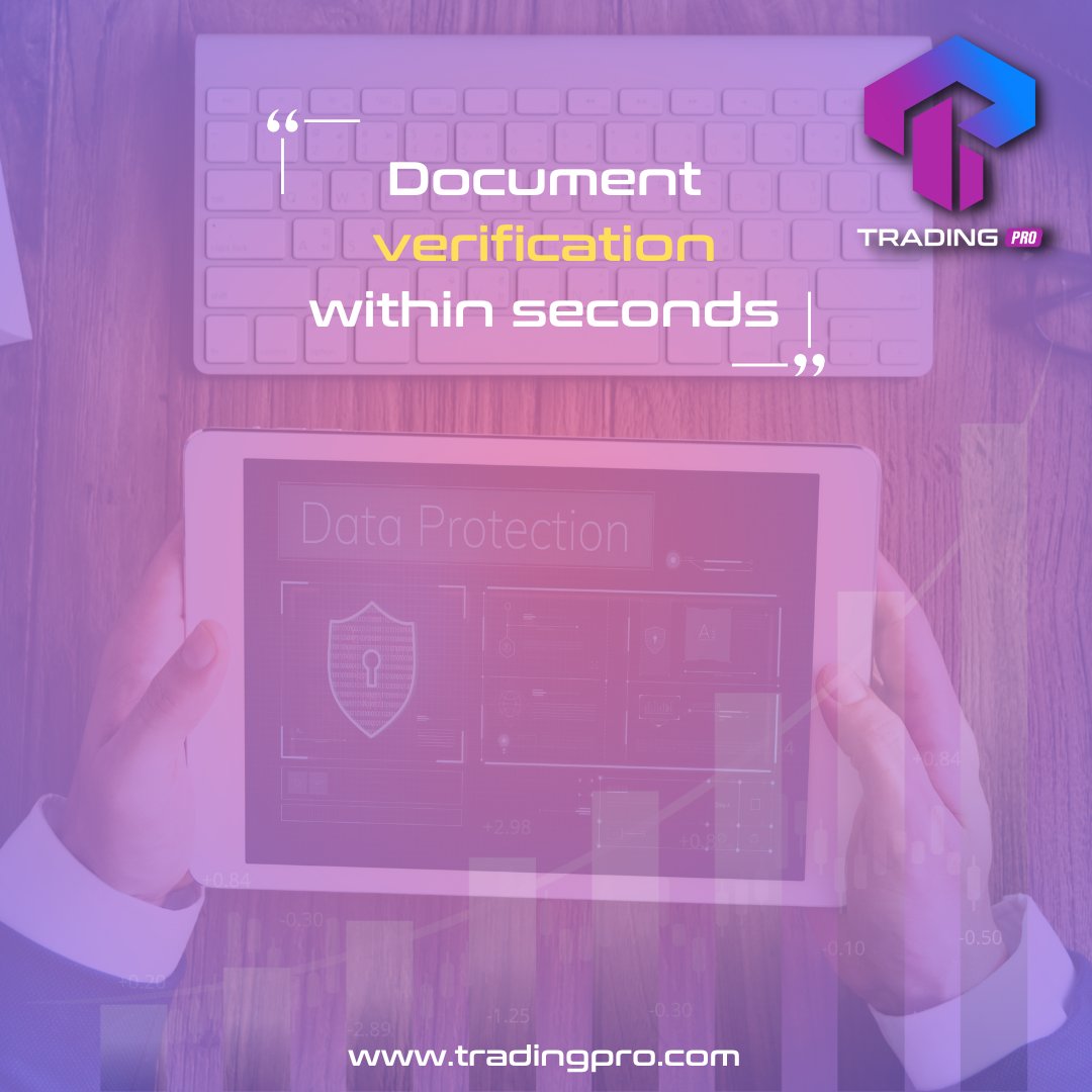 _TradeTalk's tweet photo. A fast KYC (Know Your Clients) process is implemented in Trading Pro because
document verification can be done within seconds!

#freedom #discoveryourfreedom #prolific 
#proficient #professional #unlimitedposibilities https://t.co/UPSunQvEsf