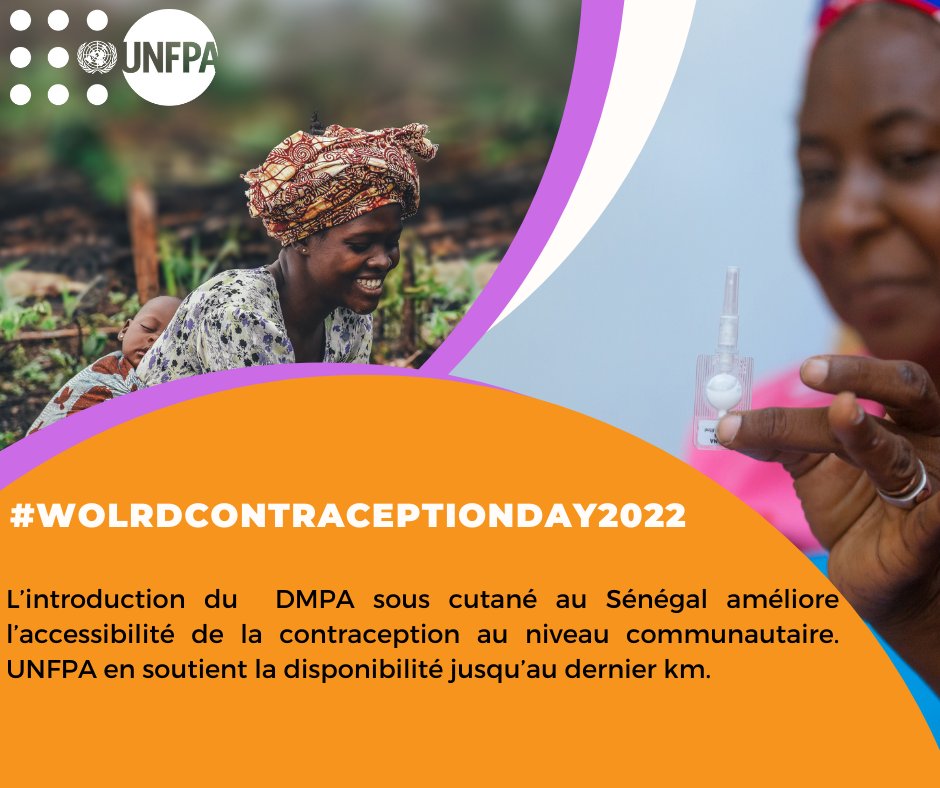 Trop de femmes n'ont pas le pouvoir et les moyens d'empêcher une grossesse.UNFPA soutient l'accès à la contraception jusqu'au dernier kilomètre.
#WorldContraceptionDay #LeaveNoOneBehind 
#MSAS #DSME