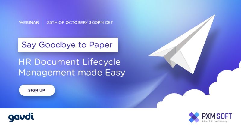 Gavdi's tweet photo. We are pleased to share details of an upcoming webinar on the topic of Document Management Systems for HR 
- Learn more about Gavdi Easy Documents and Gavdi Easy Archives!
Register:https://t.co/inACkO3Cn1

 #documentmanagementsystem #sap #successfactors https://t.co/WNdYsXBPJB