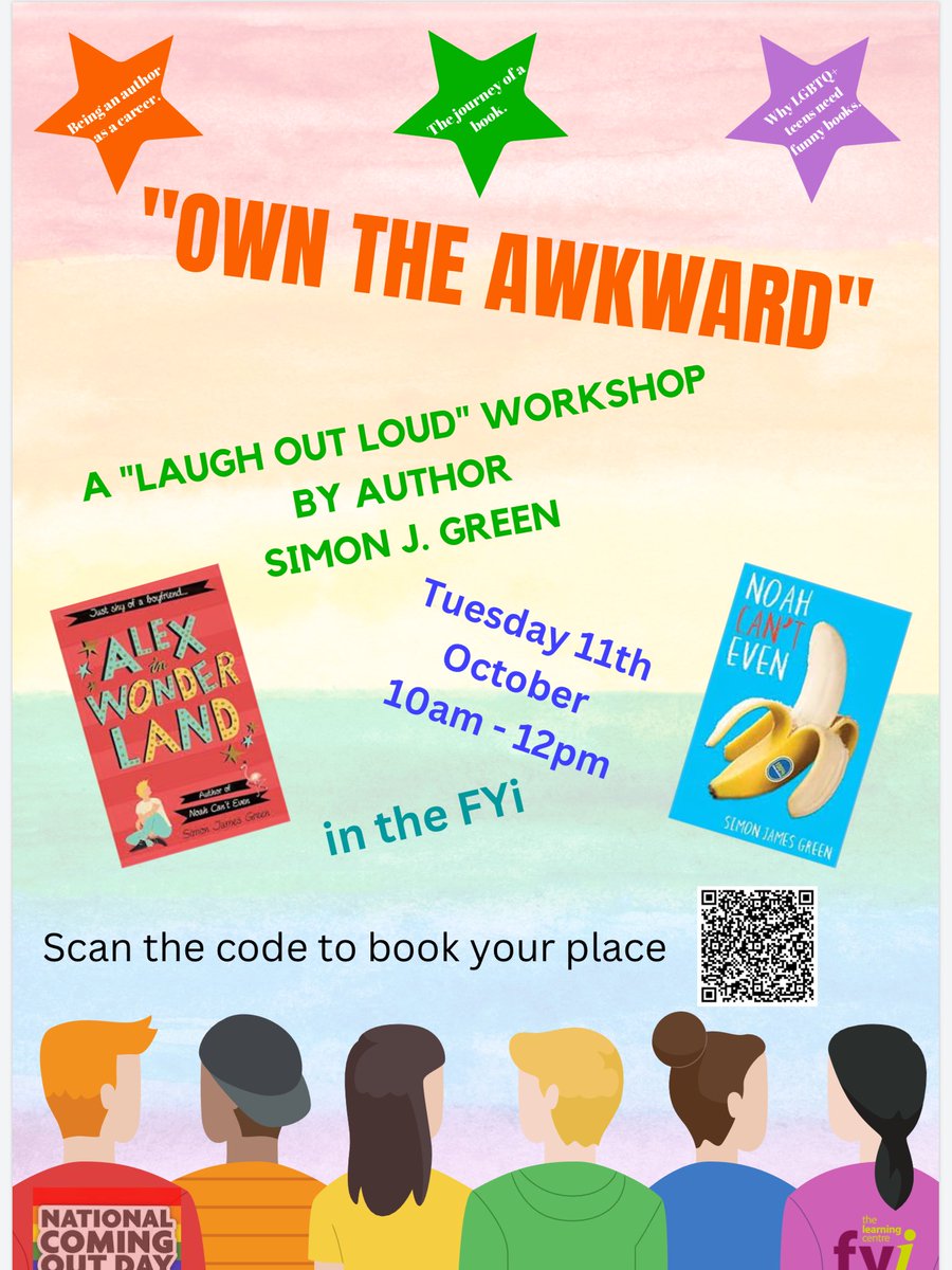 LGBT+ BlackpoolSixth (@lgbt_bsixth) on Twitter photo Students and staff! Join us for this one time only, laugh-out-loud event with author <a href="/simonjamesgreen/">Simon James Green</a> on Tuesday 11th October in the FYi. Book your FREE place at ticketsource.co.uk/blackpoolsixthโฆ
<a href="/BlackpoolSixth/">Blackpool Sixth</a> #author #NCOD22 #NationalComingOutDay Students and staff! Join us for this one time only, laugh-out-loud event with author <a href="/simonjamesgreen/">Simon James Green</a> on Tuesday 11th October in the FYi. Book your FREE place at ticketsource.co.uk/blackpoolsixthโฆ
<a href="/BlackpoolSixth/">Blackpool Sixth</a> #author #NCOD22 #NationalComingOutDay