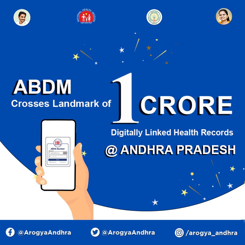 rajat_ias's tweet photo. Andhra Pradesh became the first state to cross 1 crore digitally linked health records under Ayushman Bharat Digital Mission #ABDM #DynamicCMOfAP @AndhraPradeshCM @ArogyaAndhra
@MoHFW_INDIA #RajatBhargavaIAS https://t.co/1RPjtHnYxQ