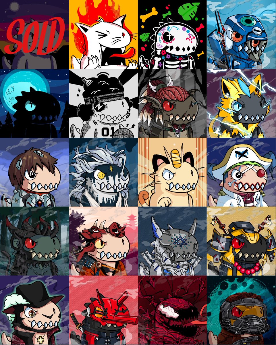 Hello all ✨
there are still many trex left, just choose the one you like, they are still waiting for you, let's go 🥰🥰

✨72 Owners
✨1,3 Vt
 link opensea.io/0x6eaedcc4fdf2…

don't forget to follow my friends <a href="/LostFluf/">Lost Bear 🐻🚀</a> <a href="/derbydaggett/">Derby Daggett</a> <a href="/katas_art/">Kata 🇨🇦🇭🇺</a> <a href="/Emackraken/">Emackraken</a> 

#NFTCommunity