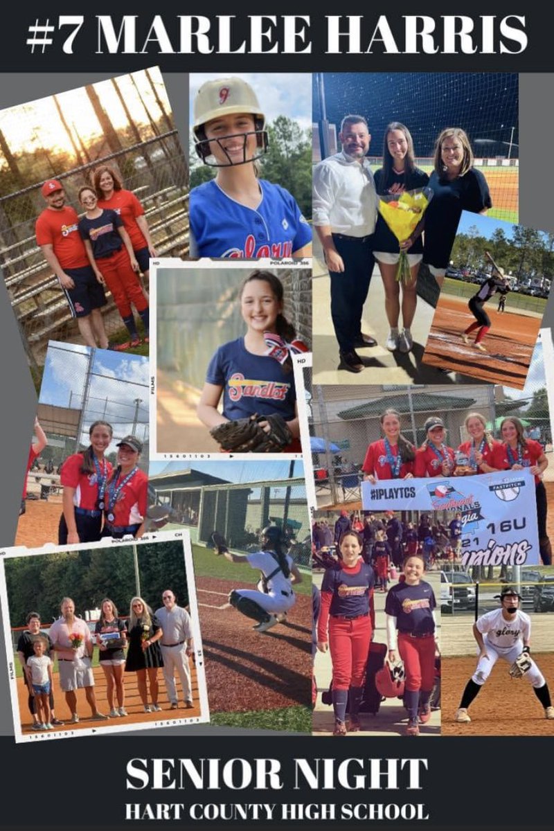glory_georgia's tweet photo. On Thursday evening Jason &amp; I went to see our #7 Marlee Harris for her Senior night. Marlee started this journey with Jason &amp; I when she was 9 years old. Jason &amp; I can’t wait to see what jersey she wears next while continuing her softball journey!  @marlee7_h Congrats #7! https://t.co/EayqviA6qy