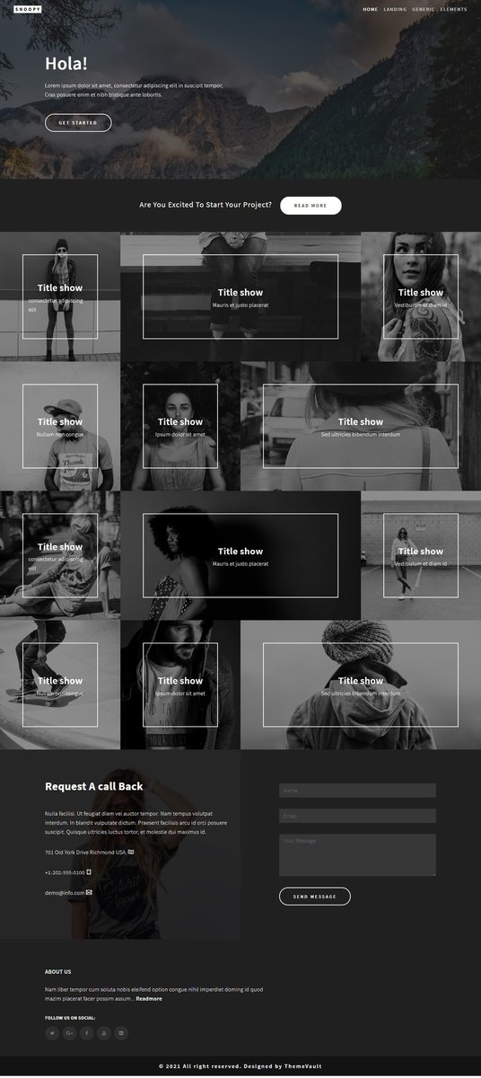 mishapatel0123's tweet photo. Snoopy - Responsive Portfolio website template
▸ https://t.co/V1Tak5693D

#FullyMobileResponsive #GalleryFreeResponsive #GoogleWebFonts #ResponsiveDesign #WebBrowser https://t.co/AHAvM2j3YF