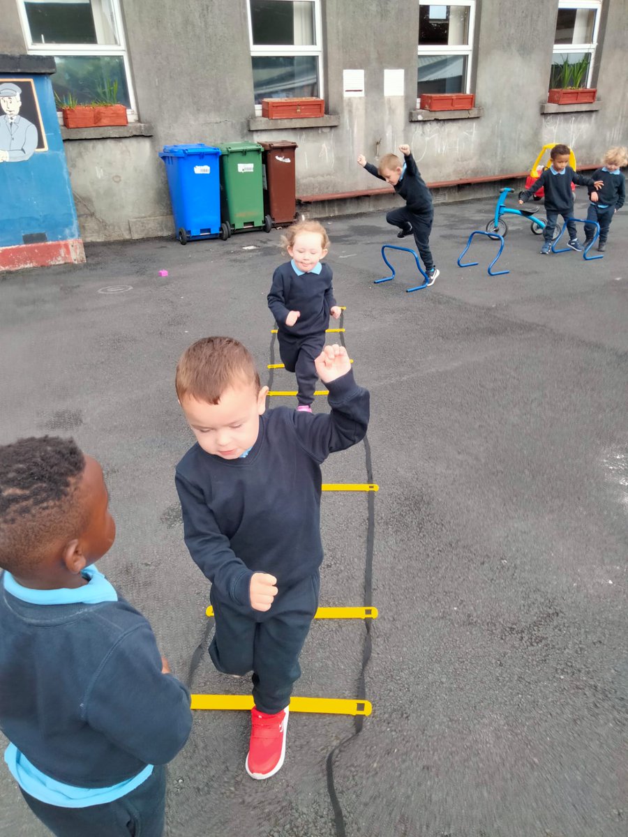 A busy Monday in our pre-school #KeepingActive