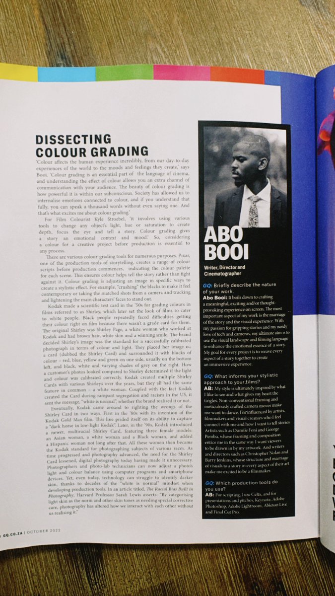 Got to be a part of GQs latest edition “The Creative Issue” and nerd out about film stuffs! ✨