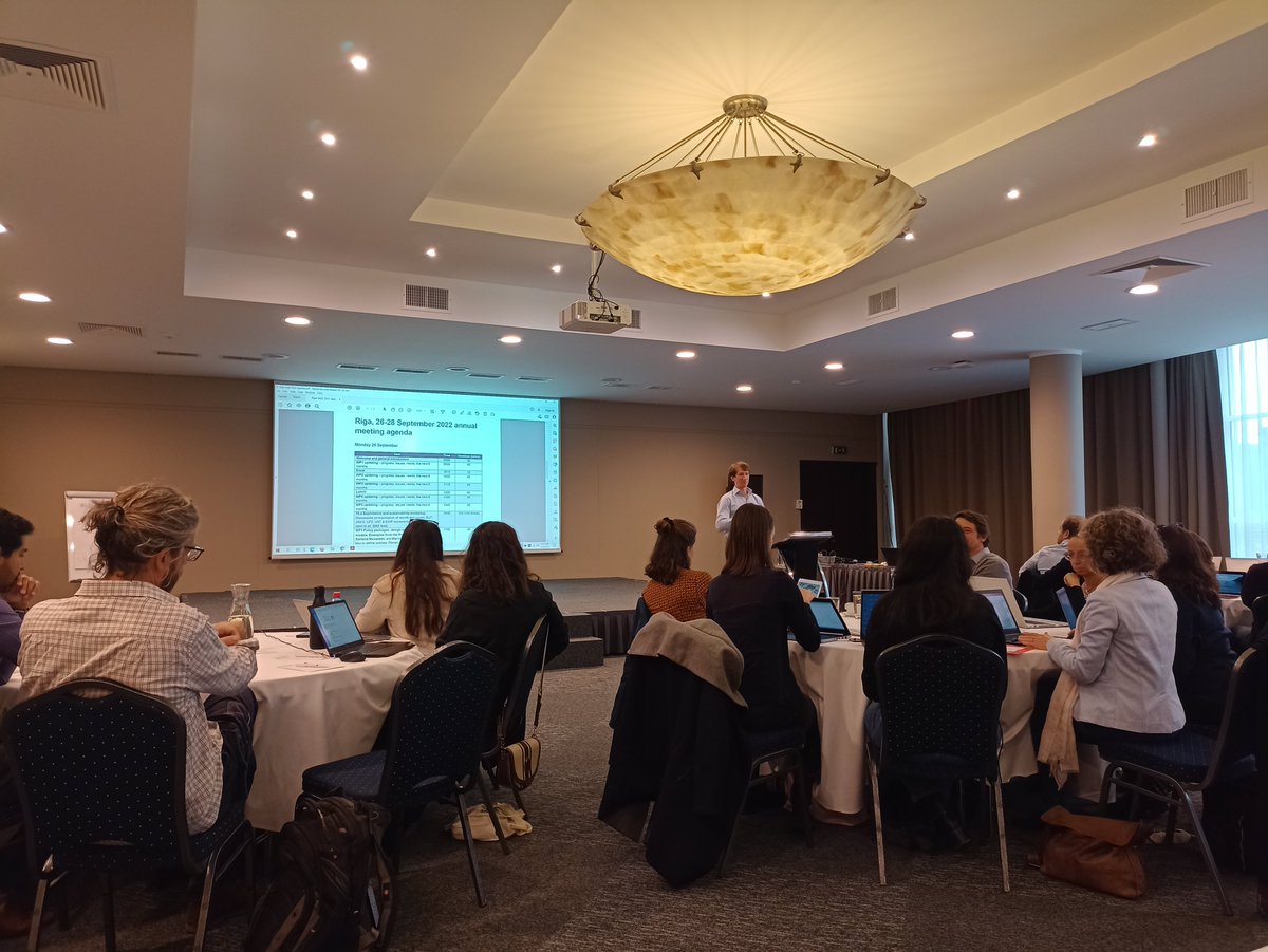 Coordinator <a href="/JanezSusnik/">Janez Sušnik</a> welcomes the <a href="/NEXOGENESIS_eu/">NEXOGENESIS 🇪🇺</a> team to the project meeting in Riga 🇱🇻 Our team <a href="/c_teutschbein/">Claudia Teutschbein</a> <a href="/OsiaEc/">ECOsia</a> <a href="/Ryfisch22/">Simon Ryfisch</a>  is there to discuss the development of intelligent water-related #policies &amp; impacts on the 💧#water-🔌#energy-🌽#food-🌲#ecosystem nexus