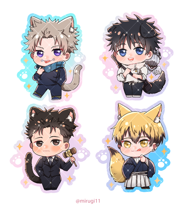 พวงกุญแจกับแสตนดี้มีงอกลายใหม่ เป็นพี่อินุ พี่ยูตะ คุณทนาย กับ นาโอยะนะคะ ฝากด้วยคับ #CA7 #ComicAvenue7 