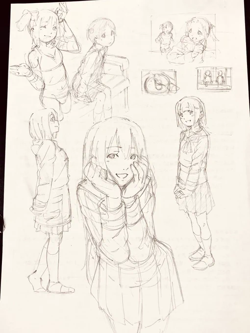 オリエンテーション中に楽しく描いてた 