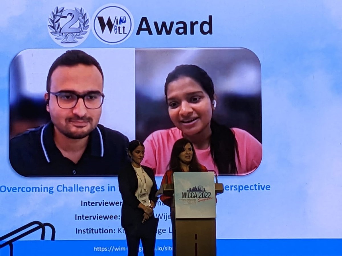 SophiaBano's tweet photo. Feeling more integrated in @MICCAI_Society than ever b4. This year at #MICCAI2022, I was an area chair, oral & poster sessions chair, co-organizer of @endo_vis, #simcol3D sub-challenge, @FairWorkshop & @WomenInMICCAI #WILL initiative & co-author on 3 papers
@WEISS_UCL @SRV_Group https://t.co/Cma7OahOa3