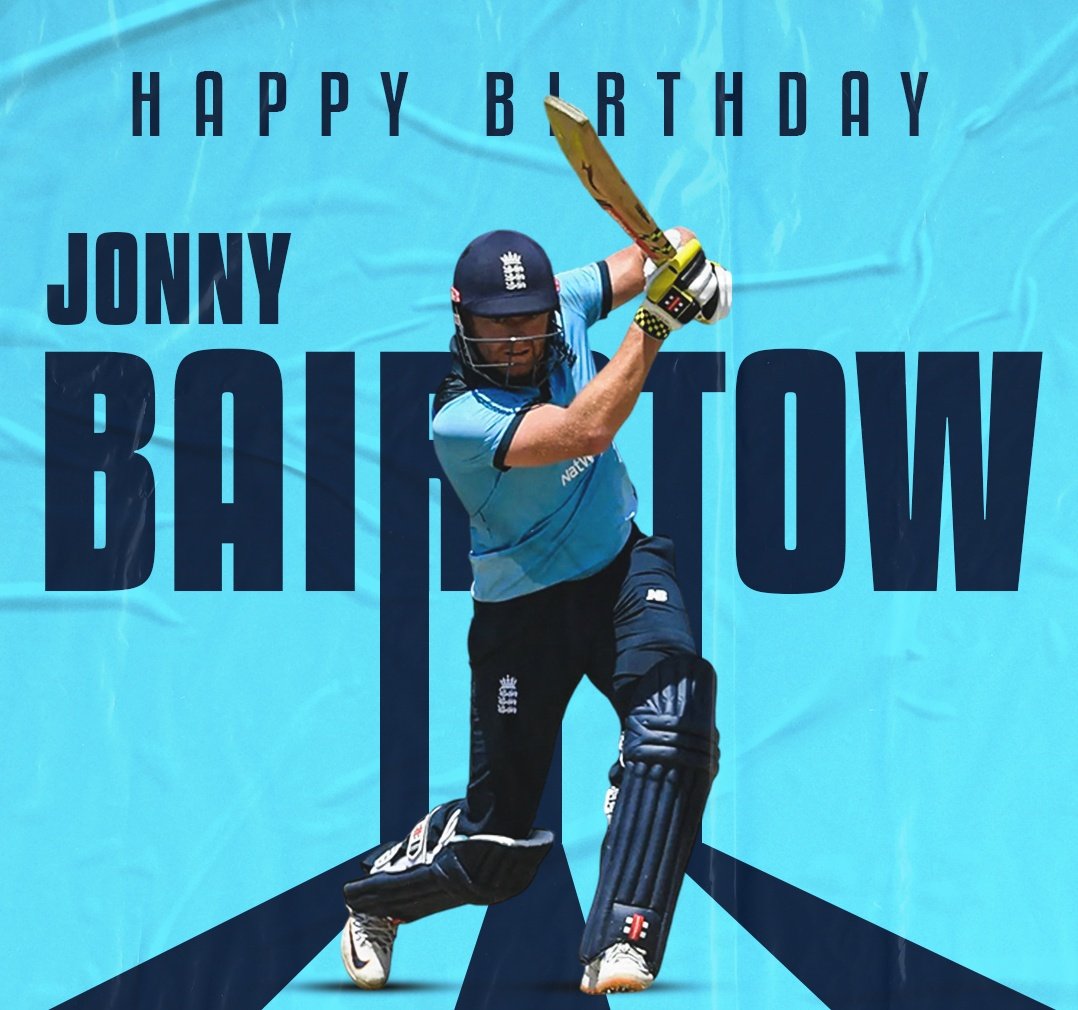 Here\s wishing England\s powerhouse Jonny Bairstow a very Happy Birthday. 