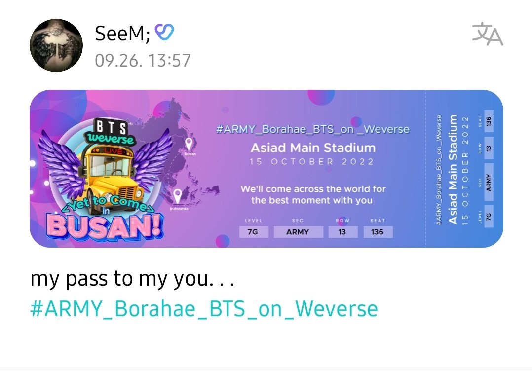 starry_big's tweet photo. #ARMY_Borahae_BTS_on_Weverse 
MyPassToMyYou. . . https://t.co/mGJiKo7IGX