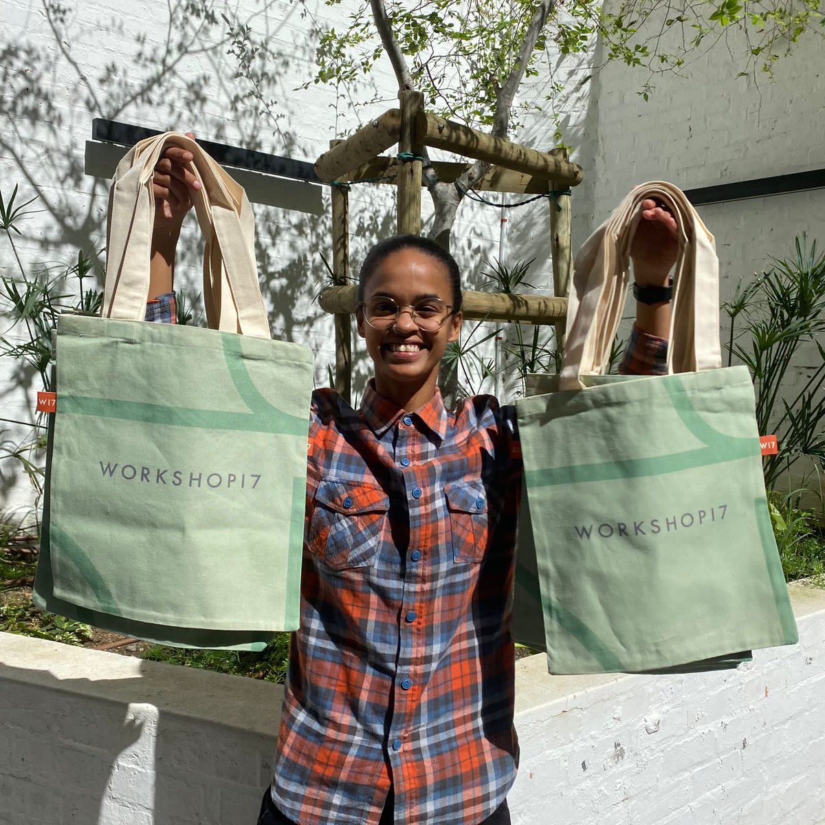 Workshop17za's tweet photo. As part of Workshop17's new initiative in sustainability we introduce you to our fabulous tote bags 🤩 Carry Workshop17 with you wherever you go. Whether you're on your way to the office or the shops our tote bags are designed to be reused in daily life. https://t.co/8D0CeUt1pu
