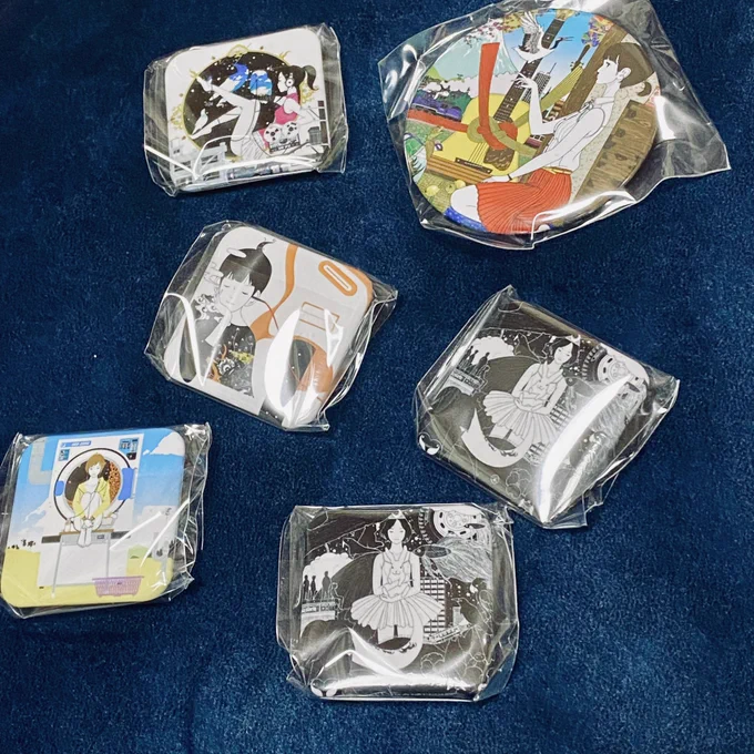 缶バッジのあたりも個人的にそうとうよかったです#中村佑介展 #中村佑介  