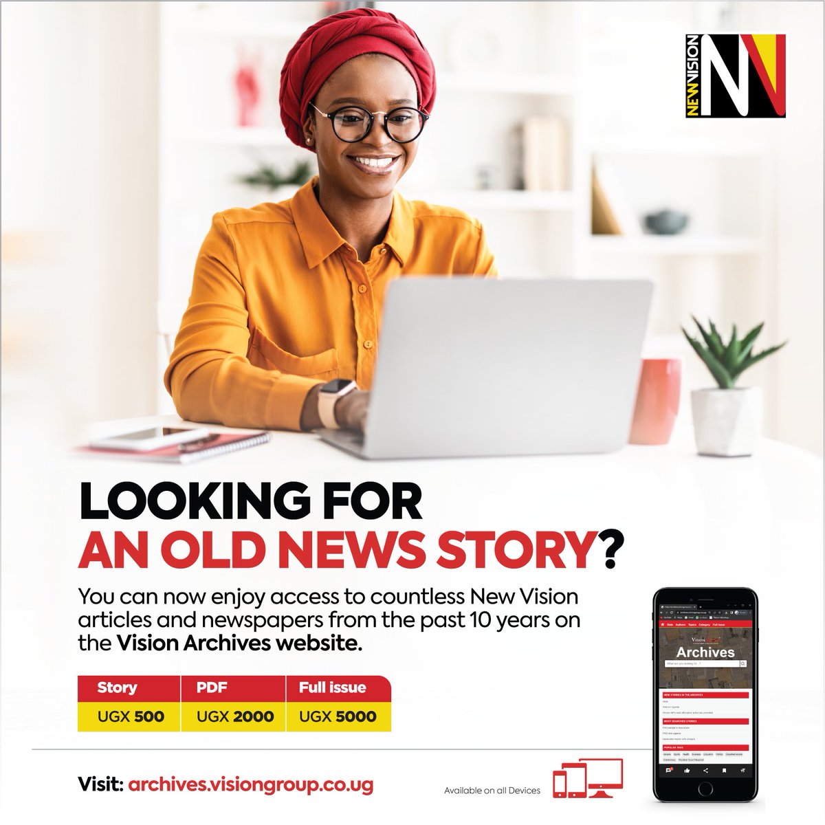 The New Vision on Twitter "Are you looking for an old story that