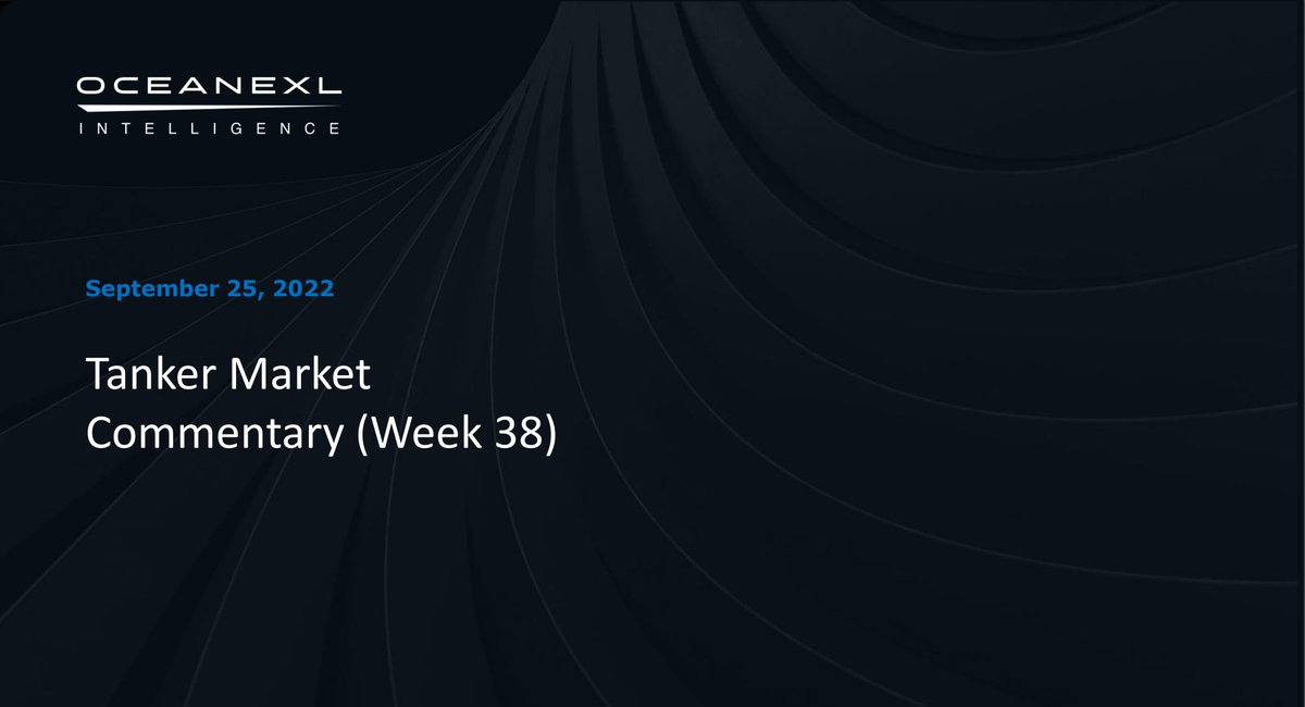 ocean_exl's tweet photo. Our weekly tanker market commentary (Week 38) is available for download on the OceanEXL Intelligence platform (dashboard).

To download the report, go to the link below and create your user, both free and paid accounts have access to the report: https://t.co/6QgoorlJBq

#tankers https://t.co/1ncK96NV1h