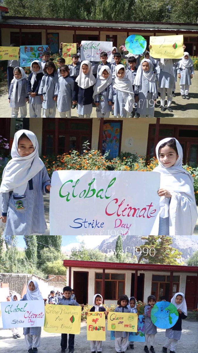 psdf_pak's tweet image. #climatechangeawareness at Al Murtaza Public school shirgar Gilgit Baltistak led by PYEF’s coordinator Mr Asif Husaain.
It’s time to equip the upcoming generations about the necessary knowledge of climate change and its consequences.
Join with us #pyef #globaclimatestrike