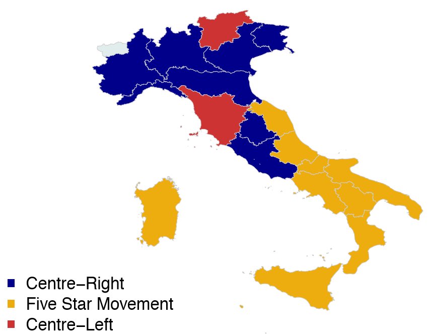 xruiztru's tweet photo. 🇮🇹 Italy: the difference between 2018 election results (on the left) and 2022 ones (on the right) is astonishing.
#ElezioniPolitiche2022 https://t.co/dbiBtyea6b