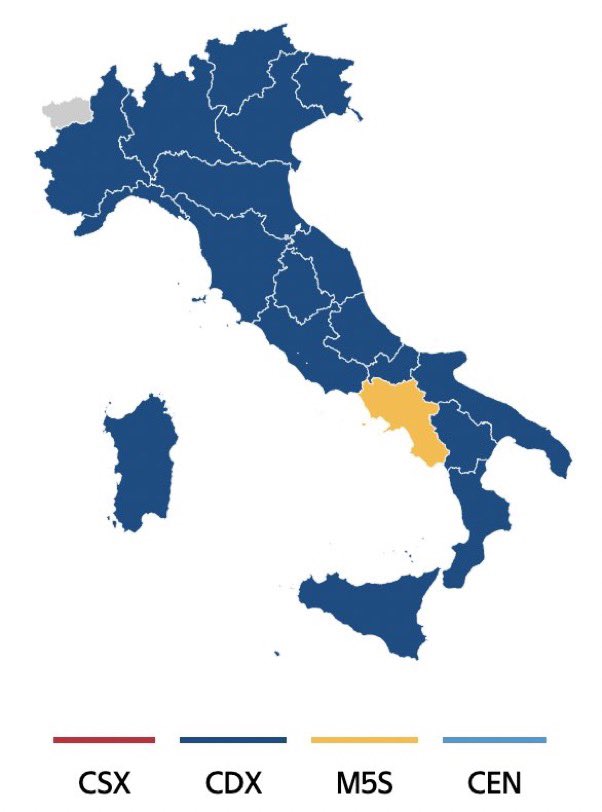 xruiztru's tweet photo. 🇮🇹 Italy: the difference between 2018 election results (on the left) and 2022 ones (on the right) is astonishing.
#ElezioniPolitiche2022 https://t.co/dbiBtyea6b