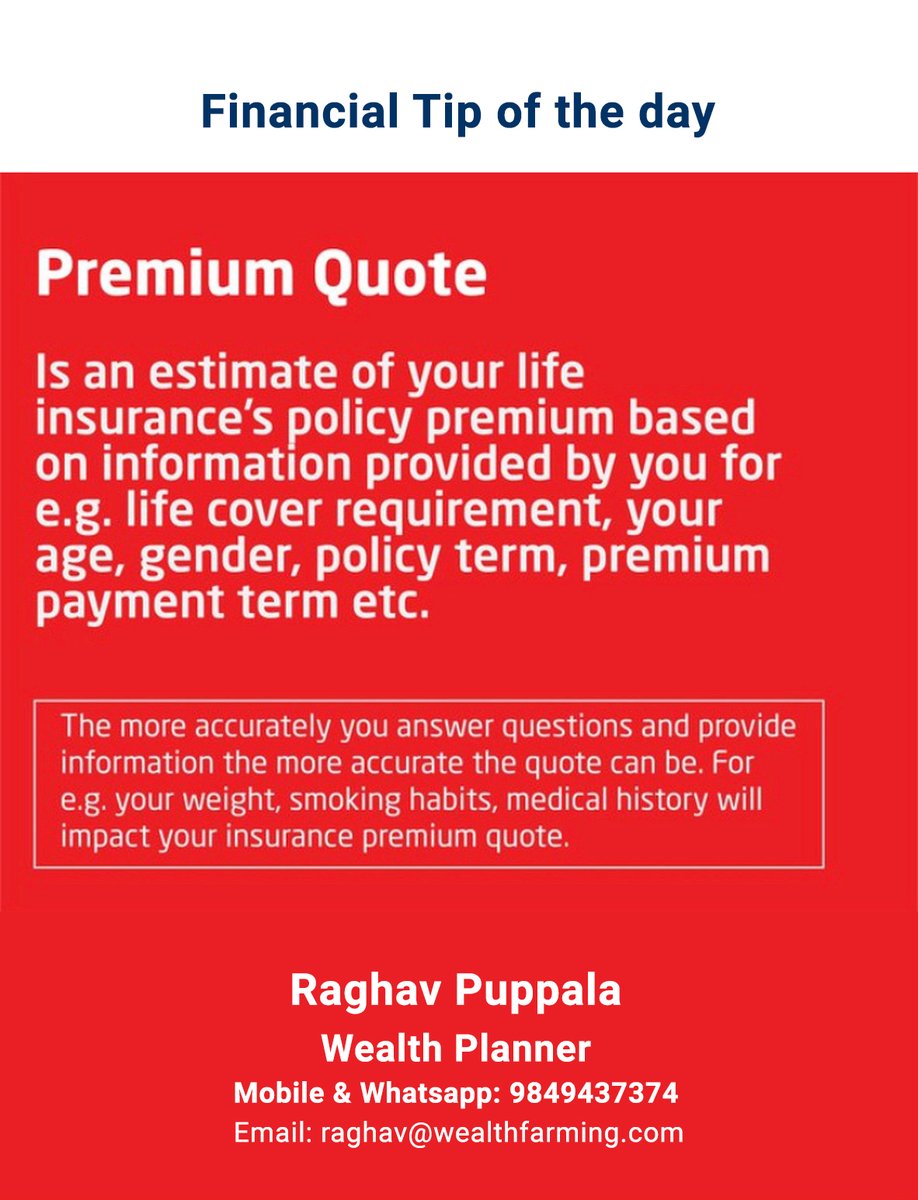 NAdsxcell's tweet image. Financial tip of the day
#financialtipoftheday #premiumquote #wealthplanner