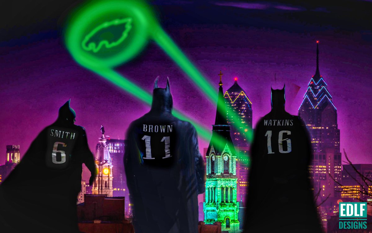 edlfdesigns's tweet photo. #swolebatman #skinnybatman #fastbatman #philadelphiaeagles #philadelphiabatman #graphicartist #illustrator #edlfdesigns #phillyeric #procreate #snapseed #3batmans @bigplayslay24 @devontasmith @mronesx_ #ajbrown https://t.co/jf7SG5RB5l