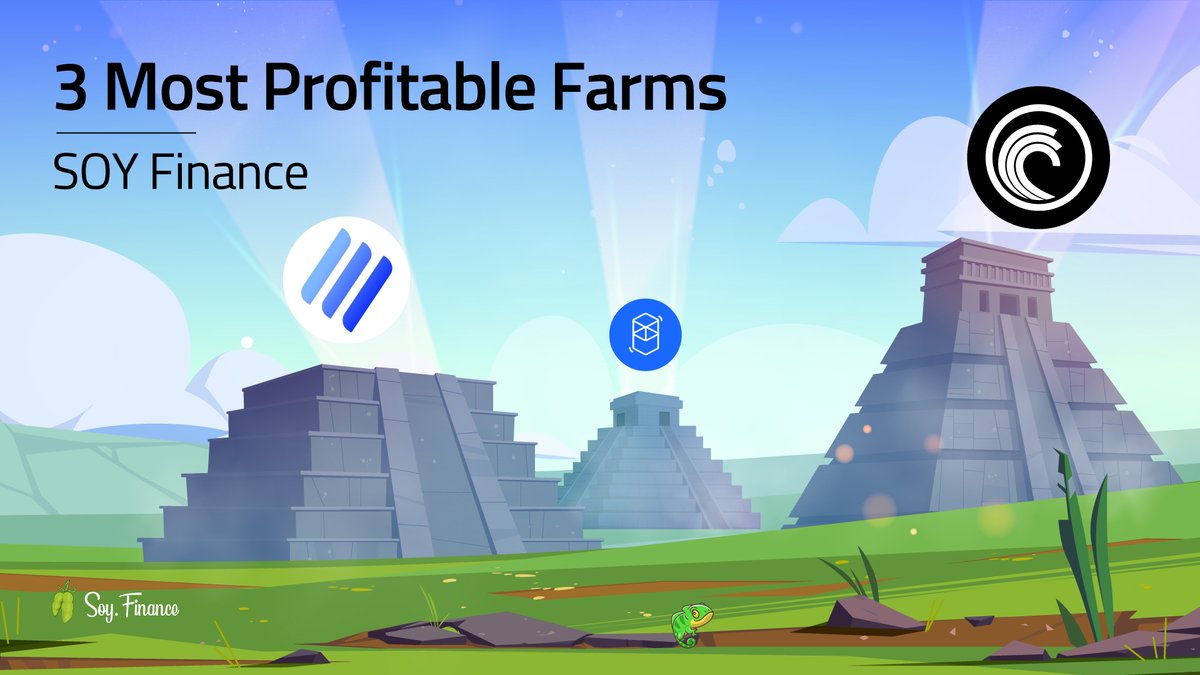 TheRealSloFi's tweet photo. 3 most profitable farms today on #CallistoNetwork blockchain🚀

🥇$SOY - $BTT 71% APR
🥈$SOY - $LINA 61% APR
🥉$SOY - $FTM 60% APR

ℹ️#Yieldfarming's APR is indicative and may vary

🌱 Trade &amp; Farm on:
https://t.co/XArqzUU0jS

🦥 Join our #DeFi Community:
https://t.co/IZxAfHp93i https://t.co/nqk347VVdC