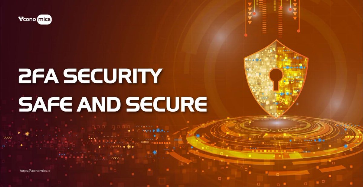 Vconomicsio's tweet photo. 🔒 2-FACTOR AUTHENTICATION (2FA) - SAFE AND SECURE
With #2FA, users' #Vconomics accounts will be
✅ Enhance security due to 2 solid and safe "security walls"
✅ No longer worrying about theft and personal data intrusion
Details: https://t.co/vnYQj1p1Xq https://t.co/KMj2o6WtyD