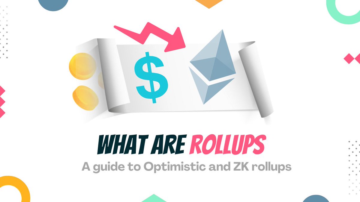 Layer-2s are the future.

We prepared an animated video + 🧵 to explain Rollups in 5 minutes.

• What are rollups?
• Why are they needed?
• Optimistic vs ZK Rollups
• Intro to Zk-SNARKs

🍿 🎬 👇