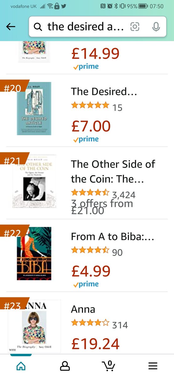 Nearly two months after its release #mybook #thedesiredarticle is back in the top 20 of the #fashionhistory chart <a href="/AmazonUK/">Amazon.co.uk</a> - Feeling quite pleased with that. It's published by <a href="/ZANIEzine/">Zani Ezine</a>  #menswear #style #history #fivestars #letsgetintothetopten #independent #zani
