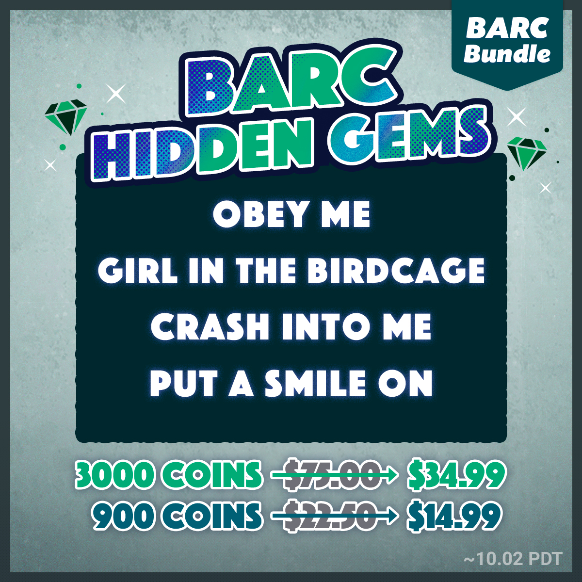LezhinComics_US's tweet photo. 🔔𝗕𝗔𝗥𝗖 𝗔𝗟𝗘𝗥𝗧🔔
💎BARC HIDDEN GEMS💎👉🔗 https://t.co/RRHKEcK4t9

💚𝟯,𝟬𝟬𝟬 𝗖𝗼𝗶𝗻𝘀 / $75.00 ➡️ 𝗢𝗻𝗹𝘆 $𝟯𝟰.𝟵𝟵
💙𝟵𝟬𝟬 𝗖𝗼𝗶𝗻𝘀 / $̶2̶2̶.̶5̶0̶➡️ 𝗢𝗻𝗹𝘆 $𝟭𝟰.𝟵𝟵
⏰ Limited Time Only: Now ~ Oct. 2nd (PDT)

#BARCBundle #lezhincomics #comicsales https://t.co/o0NsiFRawg