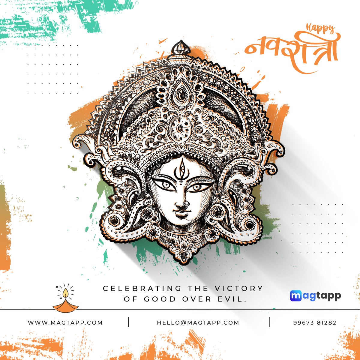 magtappindia's tweet photo. Extending warm greetings to you and your family on the occasion of Navratri. May you enjoy this festive season with your loved ones.
#HappyNavratri2022 #HappyNavratri #magtappindia #MagTapp #visualwebbrowser https://t.co/mbt5zjfVEq