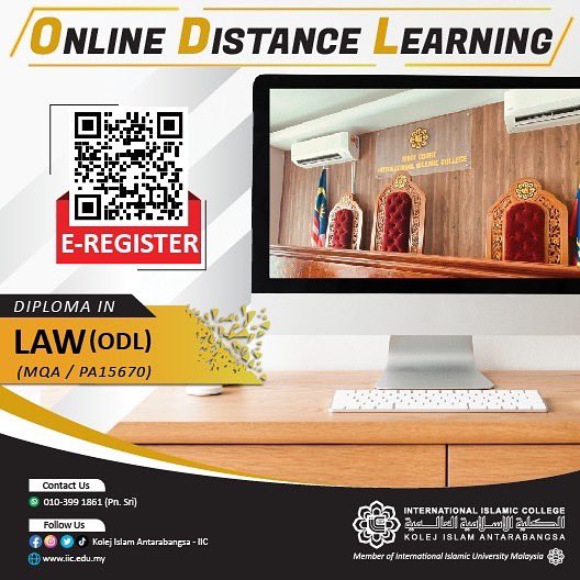 KIA_IIC's tweet photo. 𝐊𝐨𝐥𝐞𝐣 𝐈𝐬𝐥𝐚𝐦 𝐀𝐧𝐭𝐚𝐫𝐚𝐛𝐚𝐧𝐠𝐬𝐚 (𝐈𝐈𝐂) milik penuh (𝐔𝐈𝐀𝐌) membuka peluang kepada anda yang ingin belajar secara 𝐎𝐍𝐋𝐈𝐍𝐄 atau 𝐎𝐏𝐄𝐍 &amp; 𝐃𝐈𝐒𝐓𝐀𝐍𝐂𝐄 𝐋𝐄𝐀𝐑𝐍𝐈𝐍𝐆 (𝐎𝐃𝐋)
☎ Pejabat 03-61856393
📱WhatsApp:- https://t.co/3iRR1v3ysl https://t.co/HtTaGPbFpX