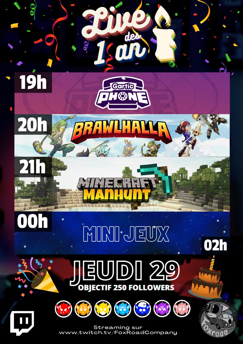 FoxRoadC's tweet photo. Et le live des 1 an!! https://t.co/6x0LOZCASa