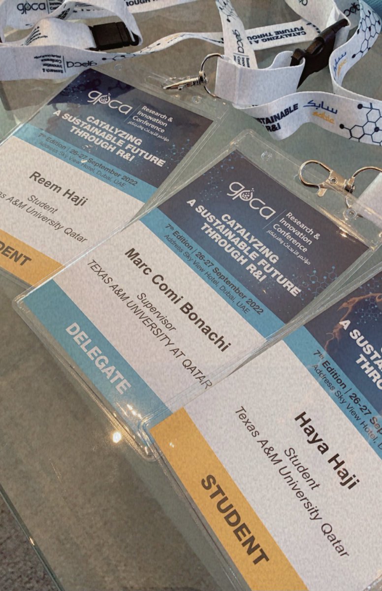 Haya Haji (@haya_haji_) on Twitter photo #GPCAResearch have started and we are thrilled to attend representing <a href="/TAMUQ/">Texas A&M at Qatar</a>. Thanks to Professor <a href="/MoAlHashimi/">Mohammed Al-Hashimi, PhD, FRSC</a> to give us the opportunity to pursue our research interests in #SmartMaterials. #GPCAResearch have started and we are thrilled to attend representing <a href="/TAMUQ/">Texas A&M at Qatar</a>. Thanks to Professor <a href="/MoAlHashimi/">Mohammed Al-Hashimi, PhD, FRSC</a> to give us the opportunity to pursue our research interests in #SmartMaterials.