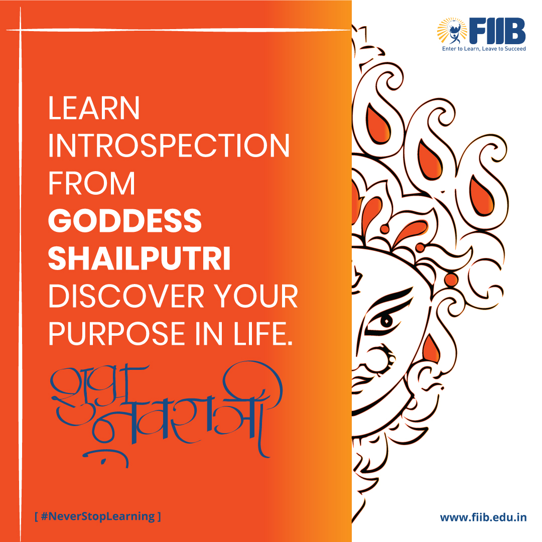 A high-spirited festival where Goddess Durga is celebrated in her different forms across the nation.
Wishing you all a very Happy Navratri. 

First day of Navratri is dedicated to Goddess Shailputri - let's take her guidance in the journey of discovering the purpose in our lives.