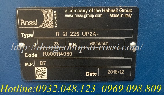 Hộp giảm tốc Rossi R 2I 225 UP2A - i= 23 FdkJRHsacAA0VJT?format=jpg&name=small