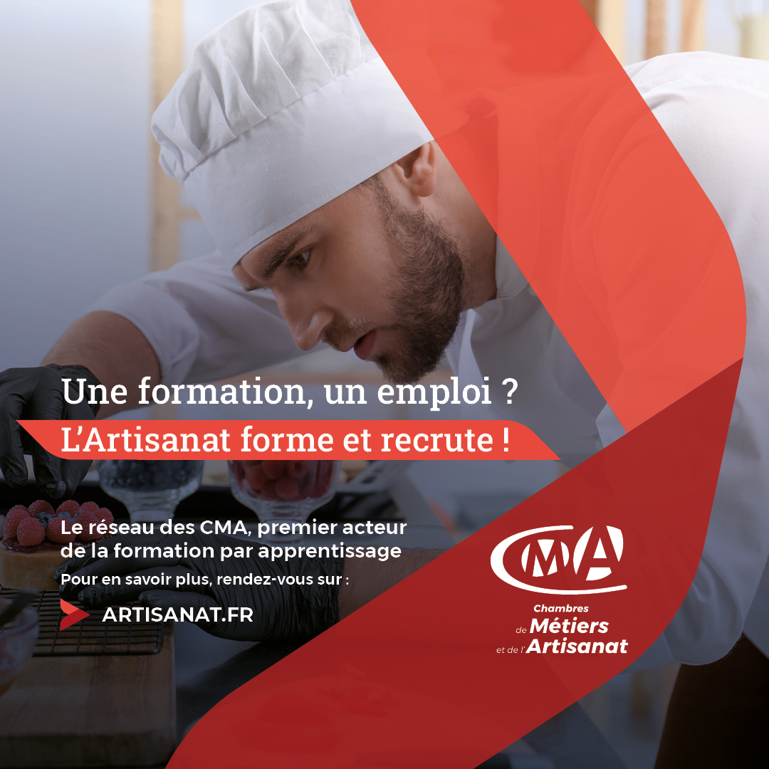 🔴 L’#artisanat forme et recrute ! 

C’est le message porté par le réseau des #CMA dans une large campagne lancée aujourd’hui pour
🔺promouvoir les opportunités du secteur
🔺poursuivre la dynamique #apprentissage
🔺faire face aux difficultés de recrutement
artisanat.fr/artisanat-form…