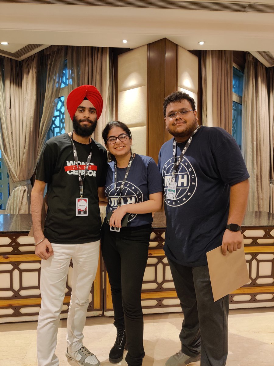 _agamjotsingh's tweet image. One with the most humble people i met at @MLHacks #Hackcon ✨
