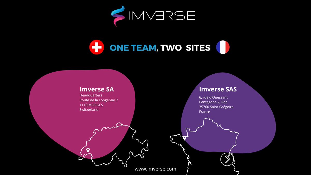 Did you know that we are both present in #Switzerland (Headquarters) and in #France? #OneTeam #Twosites, we also have fully remote colleagues ;-) Hybrid way of working...