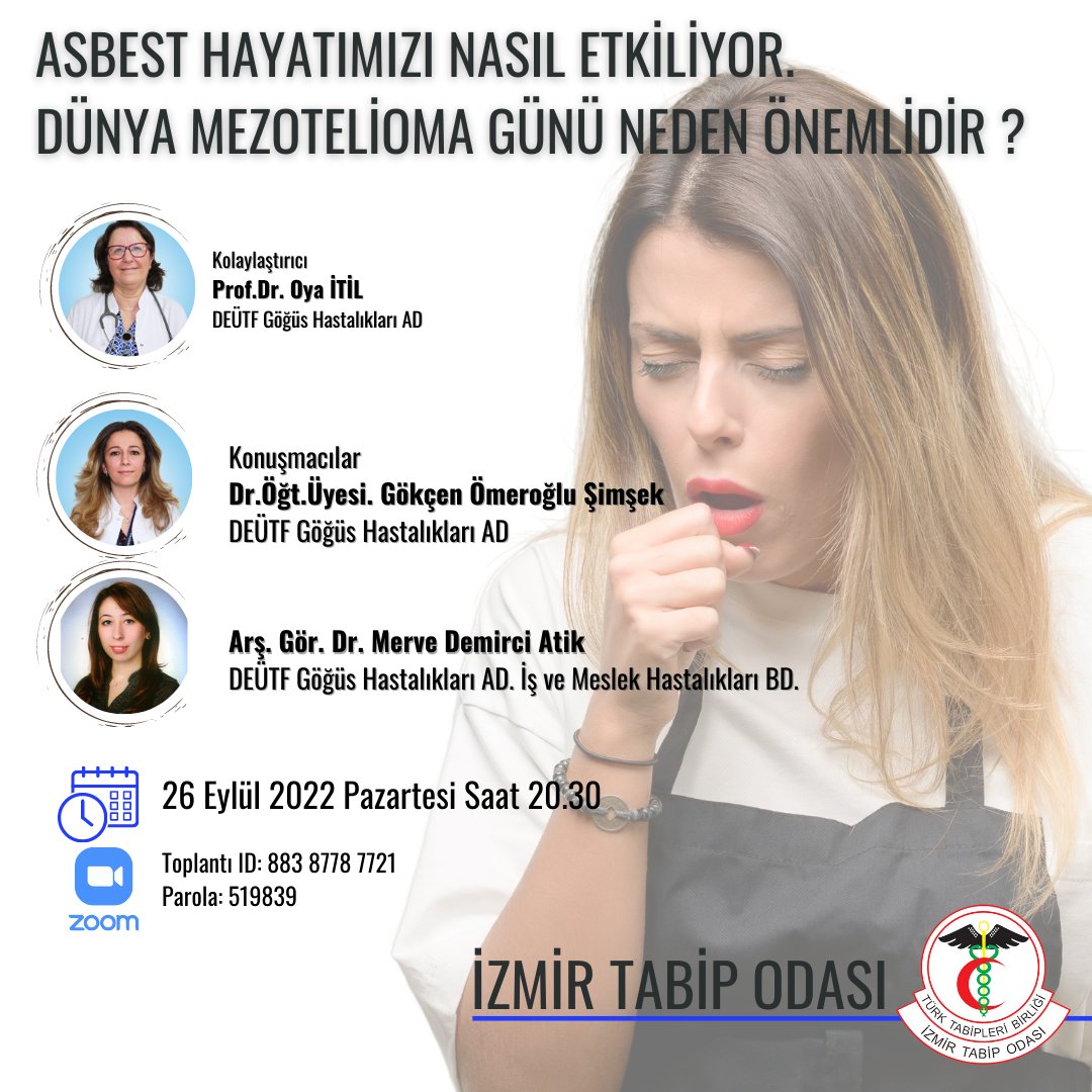 📌 Asbest Hayatımızı Nasıl Etkiliyor. Dünya Mezotelioma Günü Neden Önemlidir?

🗓 26 Eylül 2022 Pazartesi Saat 20.30