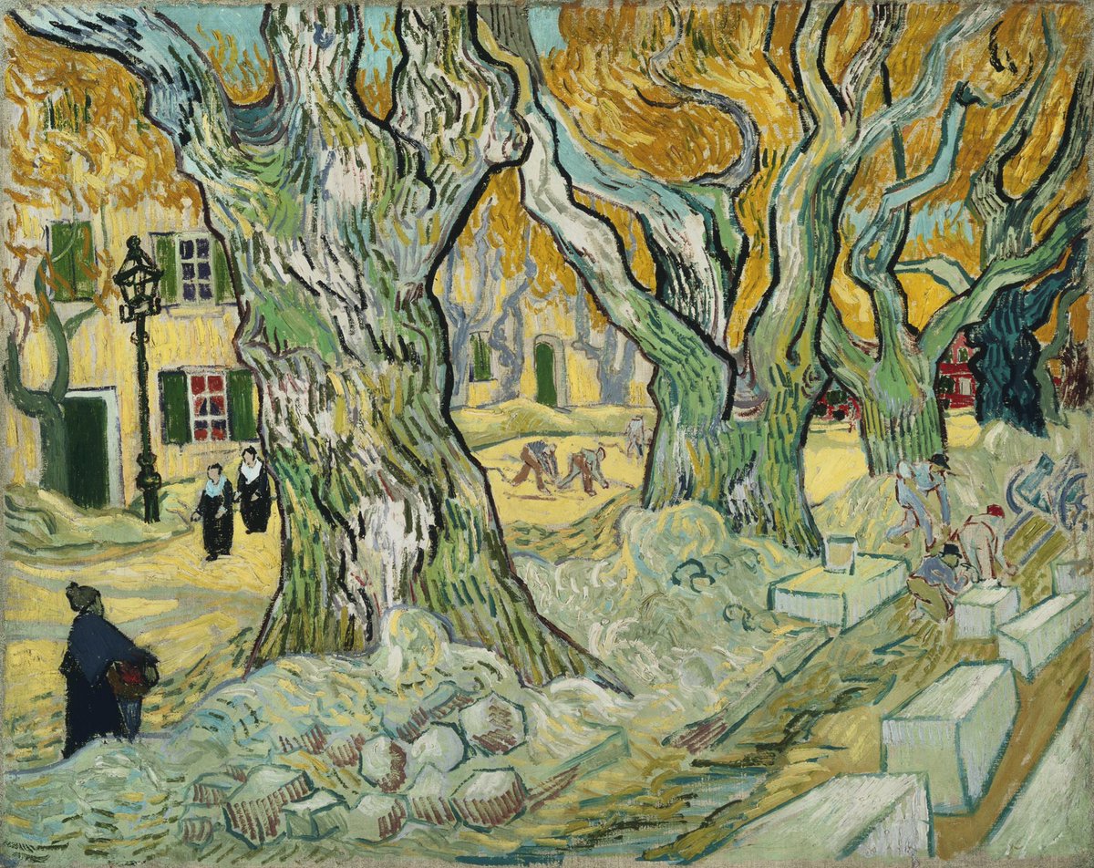 Homo_Curiosum's tweet photo. Vincent van Gogh (1853-1890, Dutch)
THE ROAD MENDERS
1889
Oil on canvas, 73.6 x 92.7 cm
Phillips Collection
#Postimpressionism #Masterpieces #Museo #Landscape #Art #FineArts #Paintings #Peinture #Artist #Peintre #ArtHistory #Artwork #VanGogh #PhillipsCollection https://t.co/RpF4qzzl0A